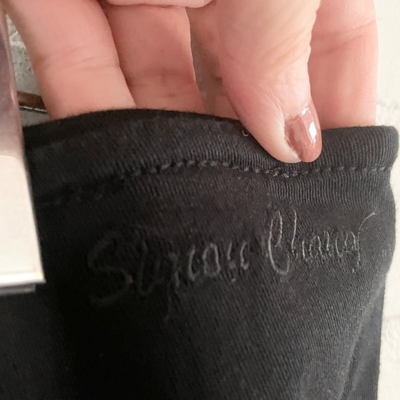 Vintage Y2K Midi Skirt Simon Chang Denim Floral Fairy Boho Dark Romantic 14 - Picture 6 of 12